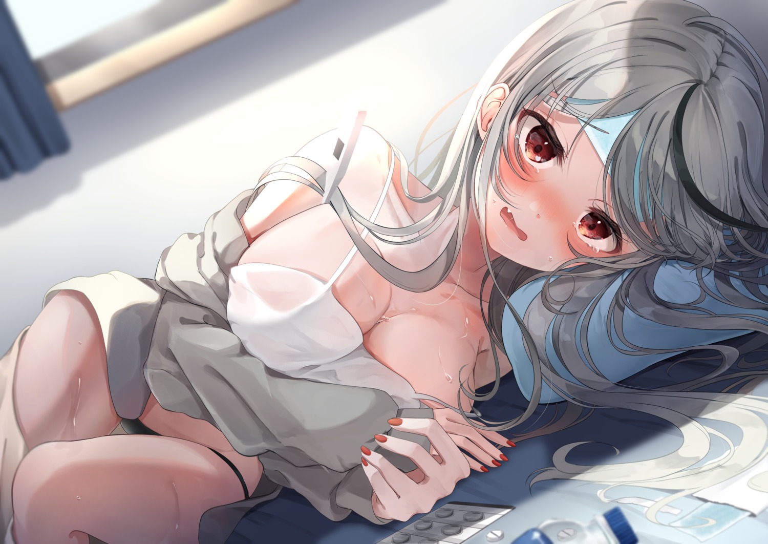 hololive lllconfidential pantsu sakamata_chloe see_through