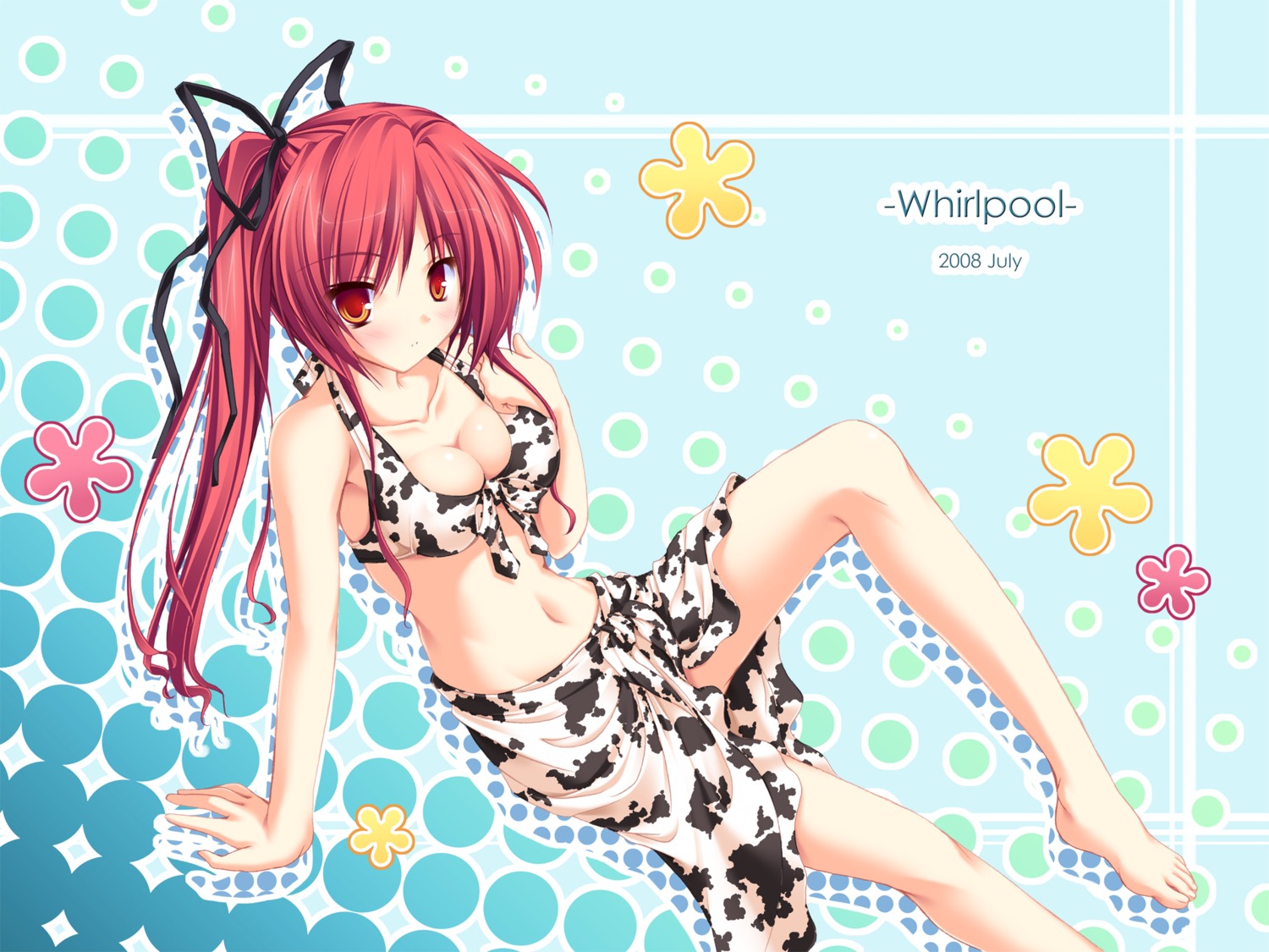 bikini cleavage magus_tale mikagami_mamizu seera_finis_victoria swimsuits tenmaso wallpaper whirlpool