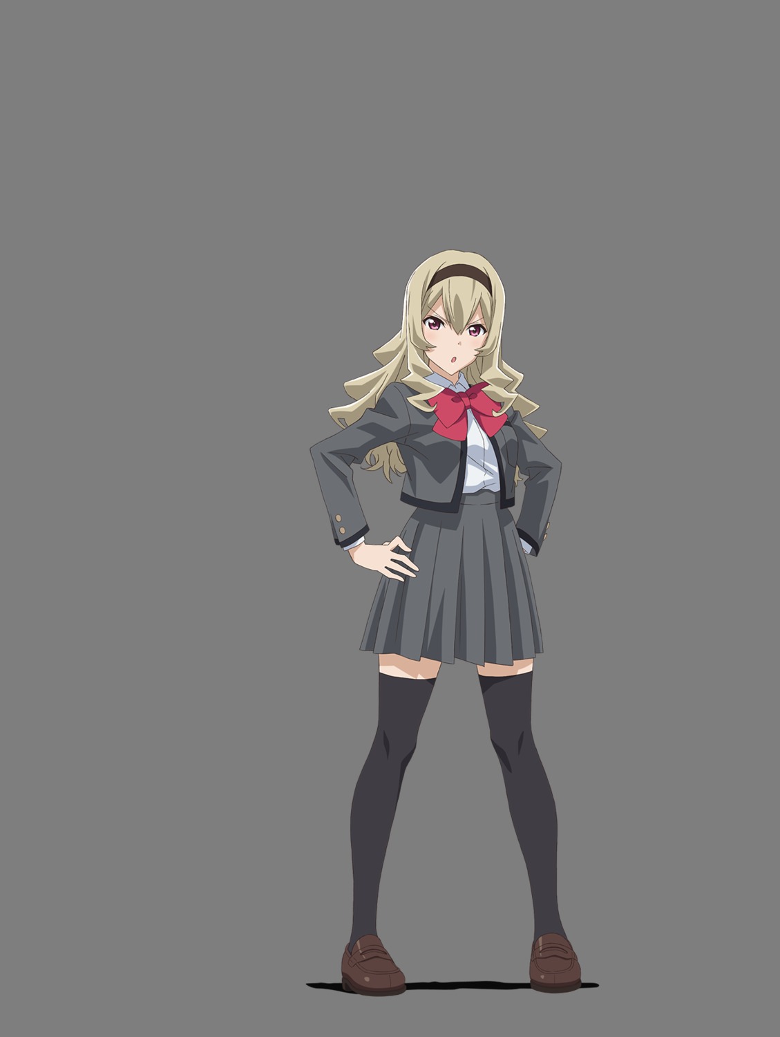 saijou_claudine seifuku shoujo_kageki_revue_starlight tagme thighhighs transparent_png