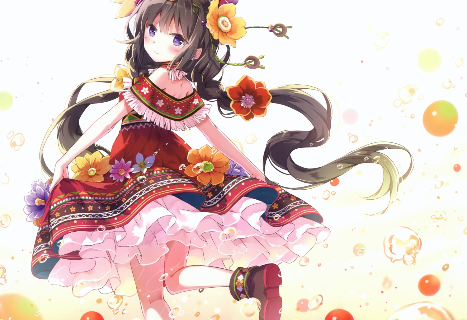 dress neko_no_onsen nyanya see_through skirt_lift