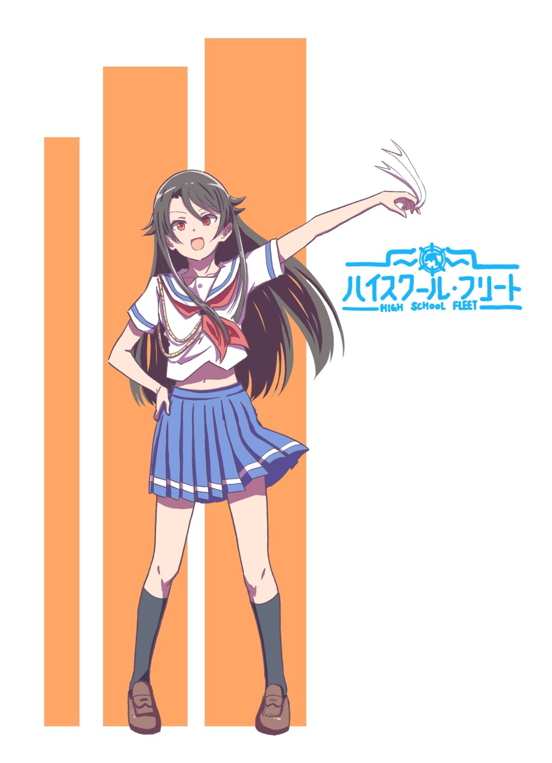 high_school_fleet munetani_mashiro seifuku skirt_lift tagme