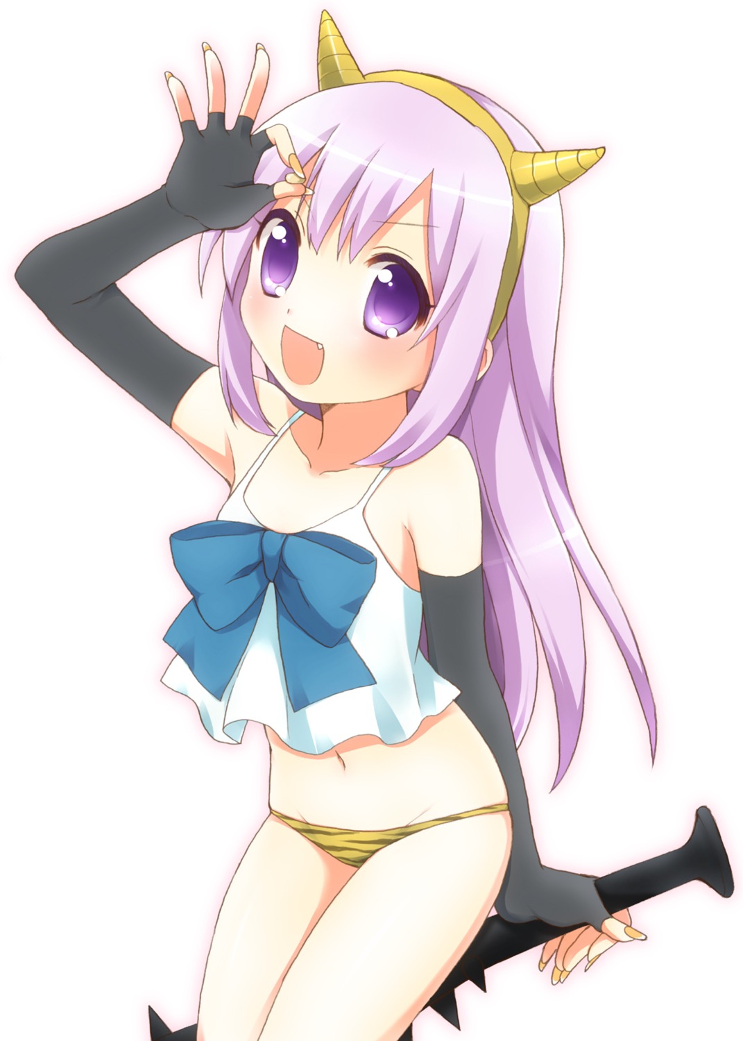 horns pantsu usashiro_mani weapon