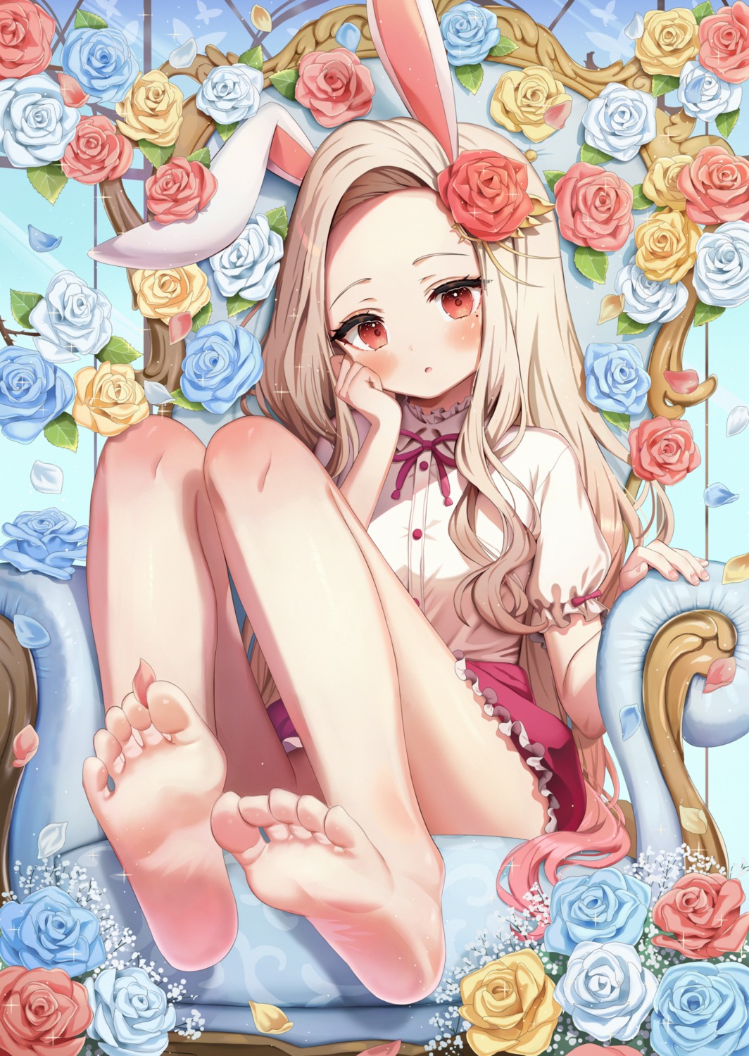 animal_ears arme_(cgsy7484) bunny_ears feet loli