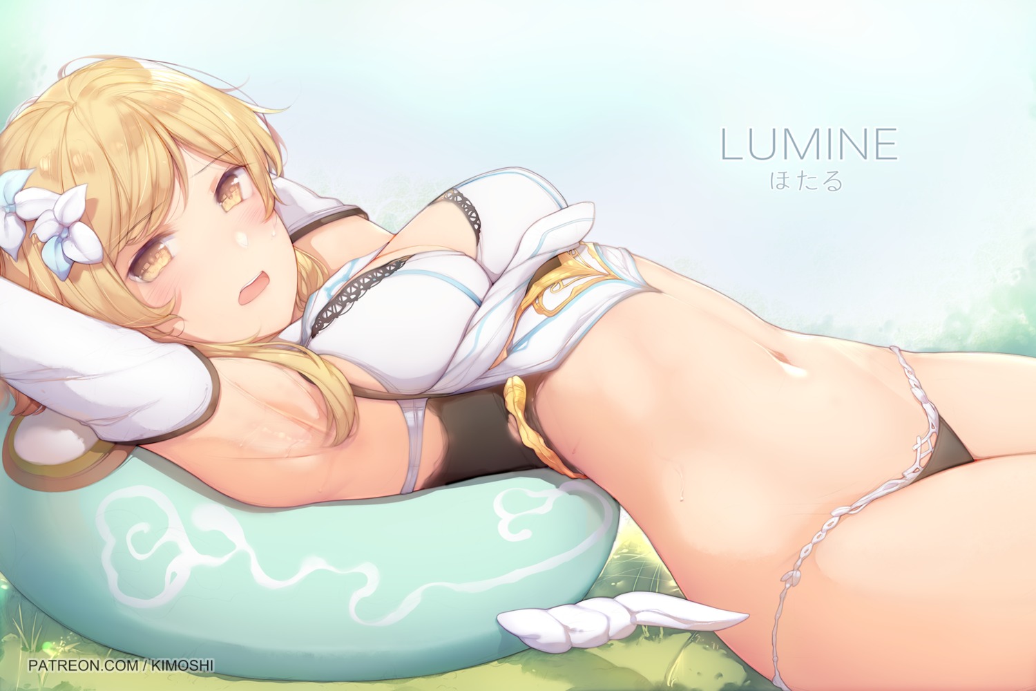 bikini genshin_impact kimoshi lumine swimsuits