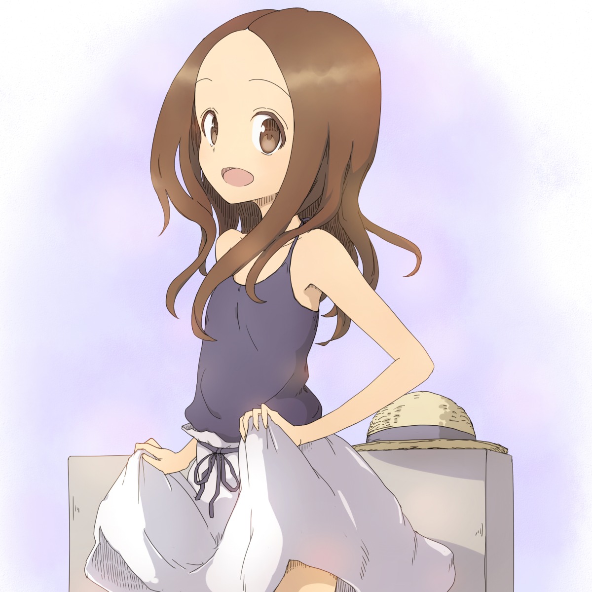 karakai_jouzu_no_takagi-san skirt_lift takagi-san takunama