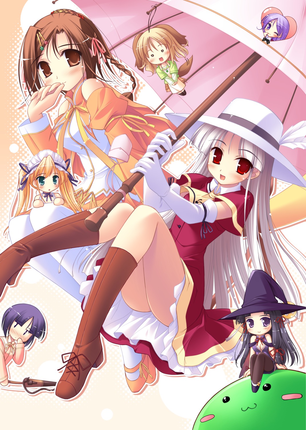 happiness hiiragi_anri kamijou_saya kamisaka_haruhi kohinata_sumomo ko~cha shikimori_ibuki takamine_koyuki watarase_jun windmill