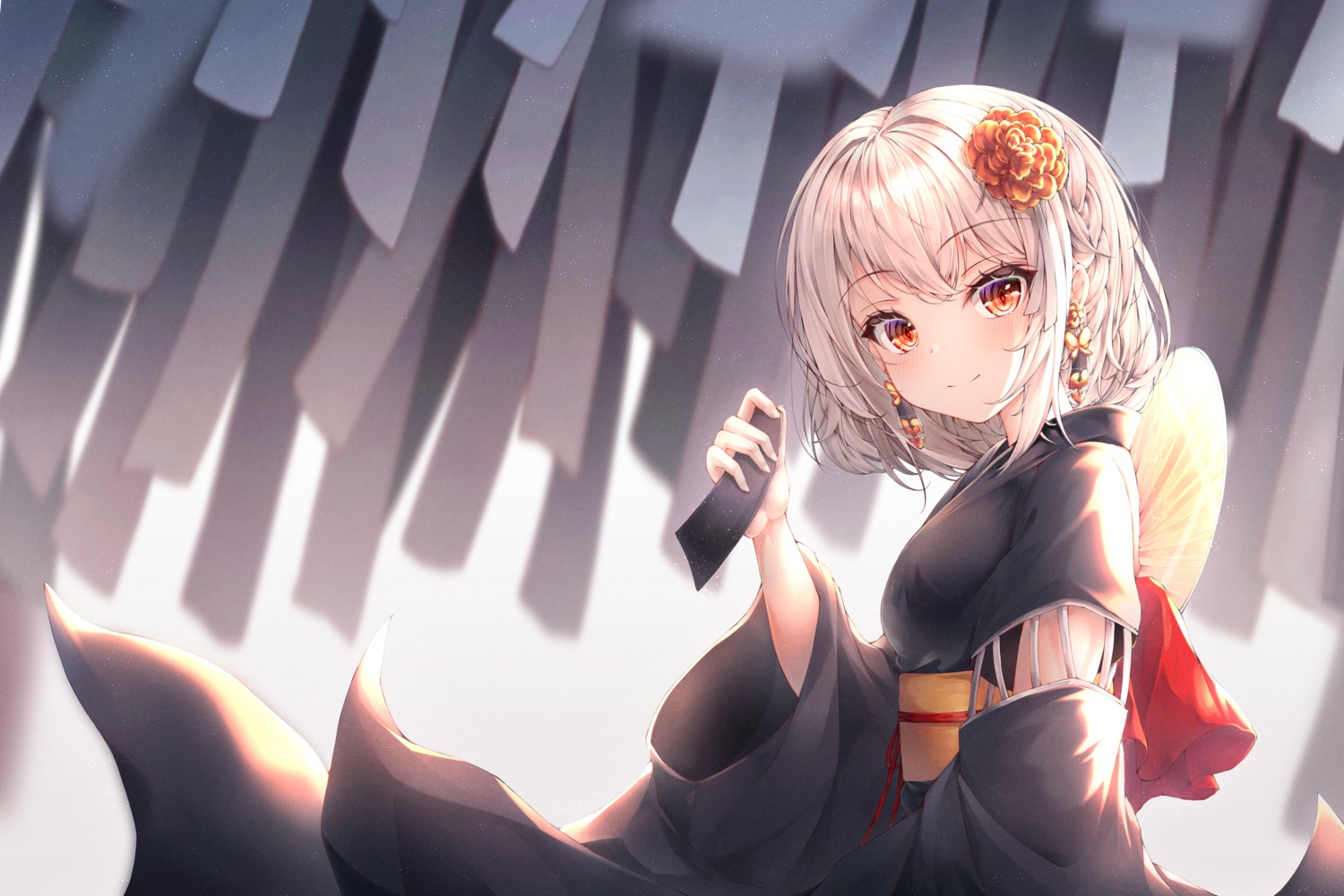 azur_lane ichizon sirius_(azur_lane) skirt_lift yukata