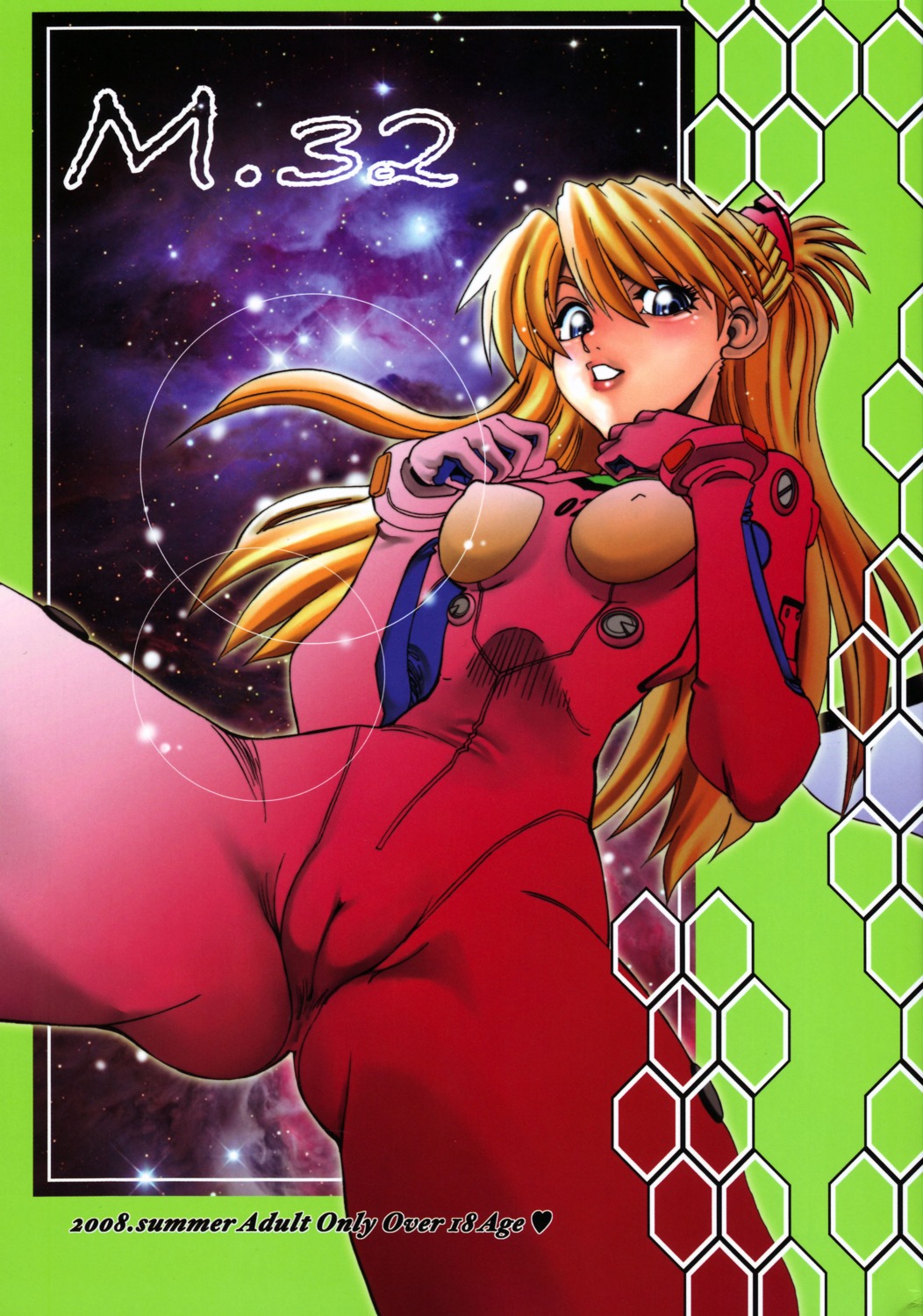 bodysuit cameltoe chuuka_manjuu erect_nipples neon_genesis_evangelion souryuu_asuka_langley yagami_dai