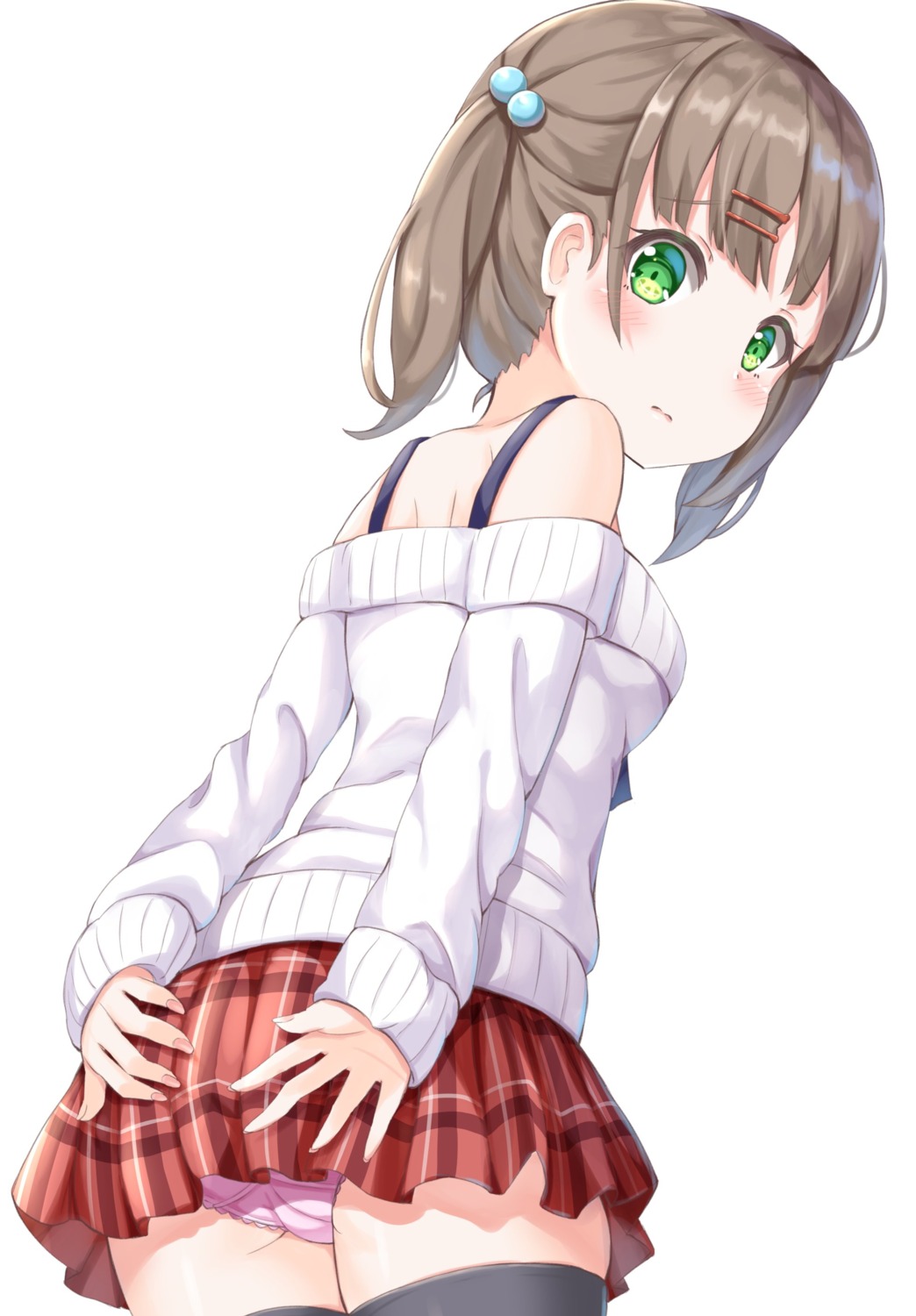 keiran_(ryo170) pantsu sweater thighhighs