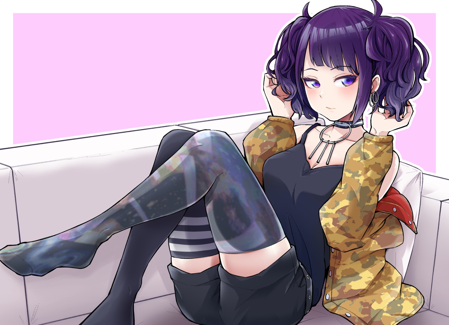 cleavage feet tanaka_mamimi the_idolm@ster the_idolm@ster_shiny_colors thighhighs tokufumi