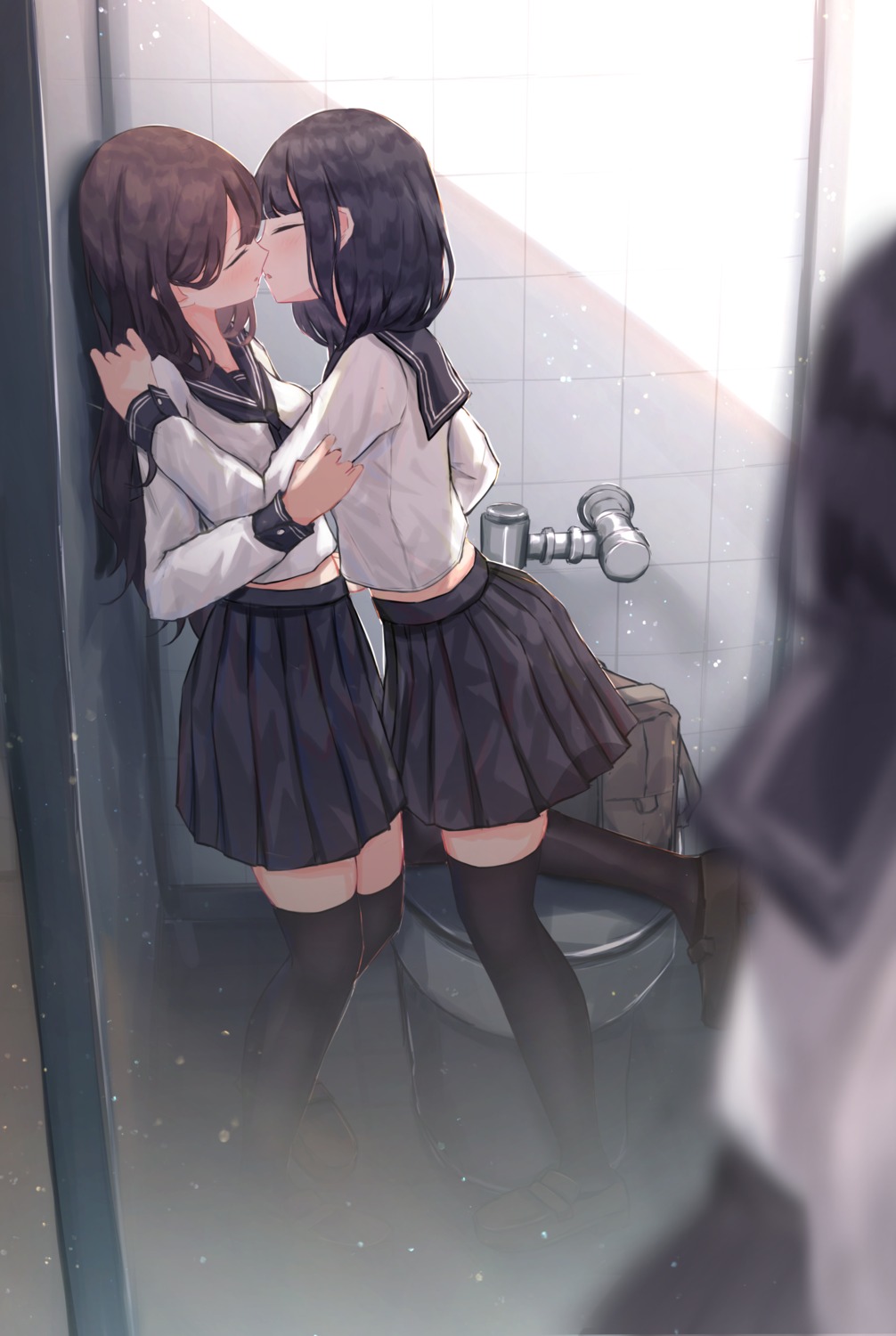 benevole seifuku thighhighs yuri