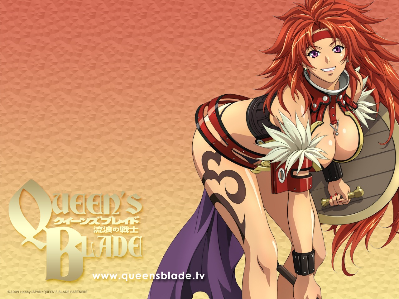cleavage queen's_blade rin_sin risty wallpaper