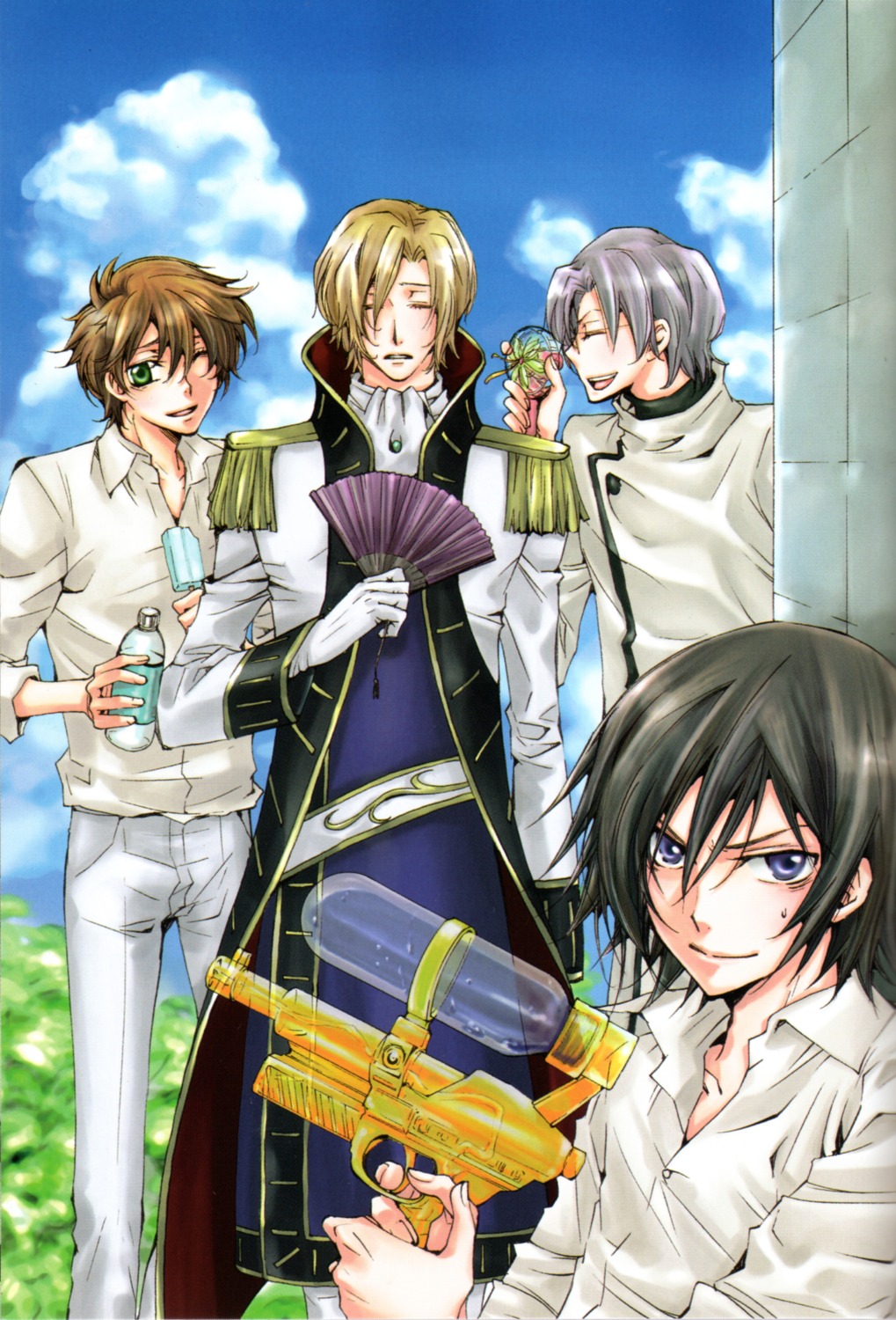 code_geass kururugi_suzaku lelouch_lamperouge lloyd_asplund male schneizel_el_britannia screening