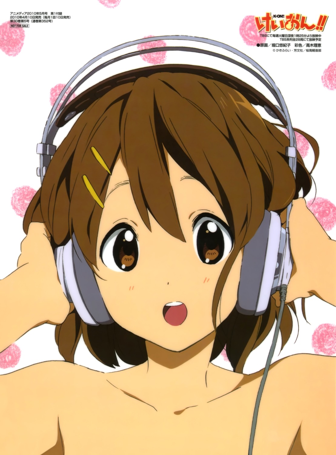 headphones hirasawa_yui horiguchi_yukiko k-on! naked