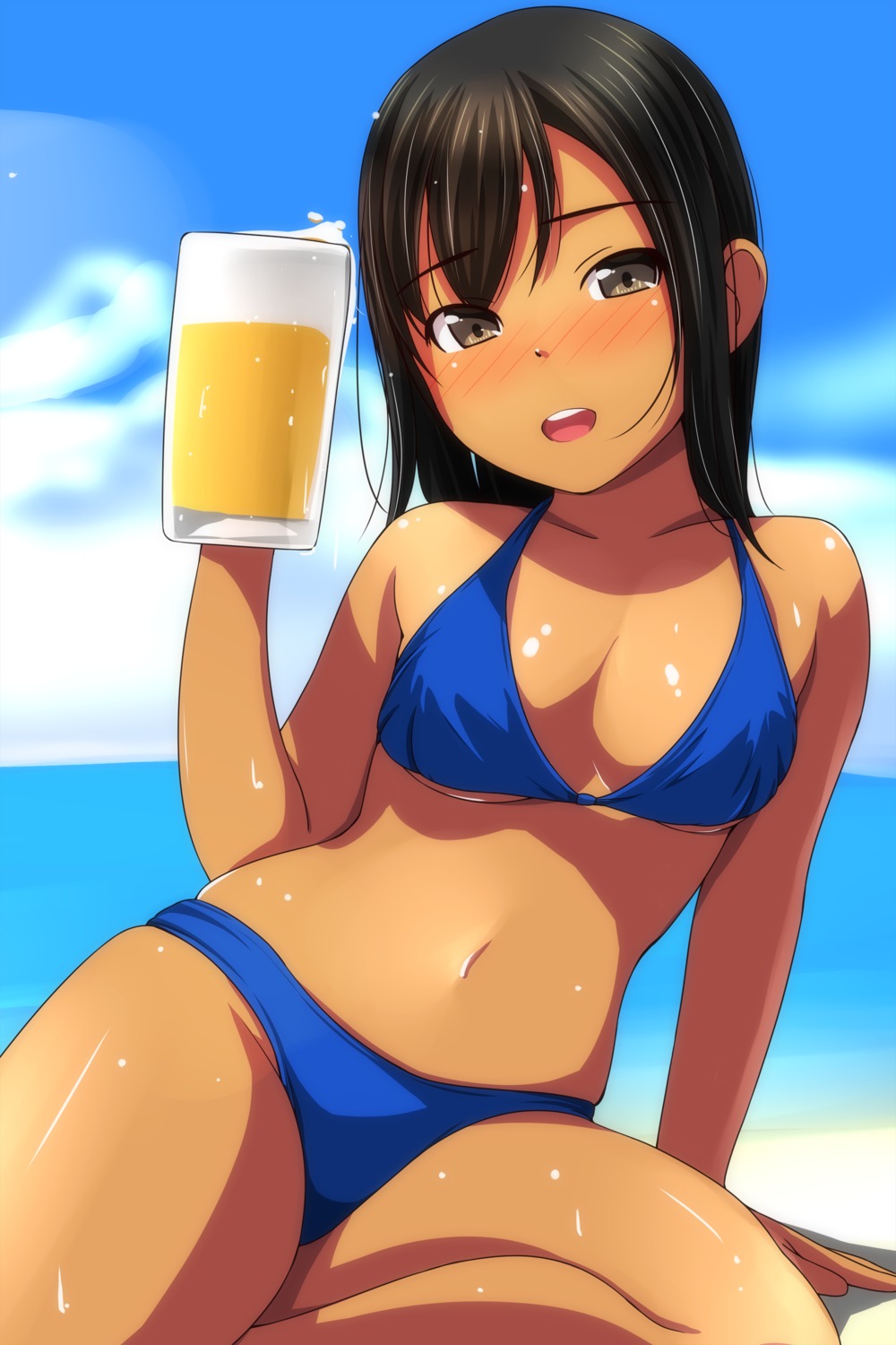 bikini cleavage matsunaga_kouyou swimsuits