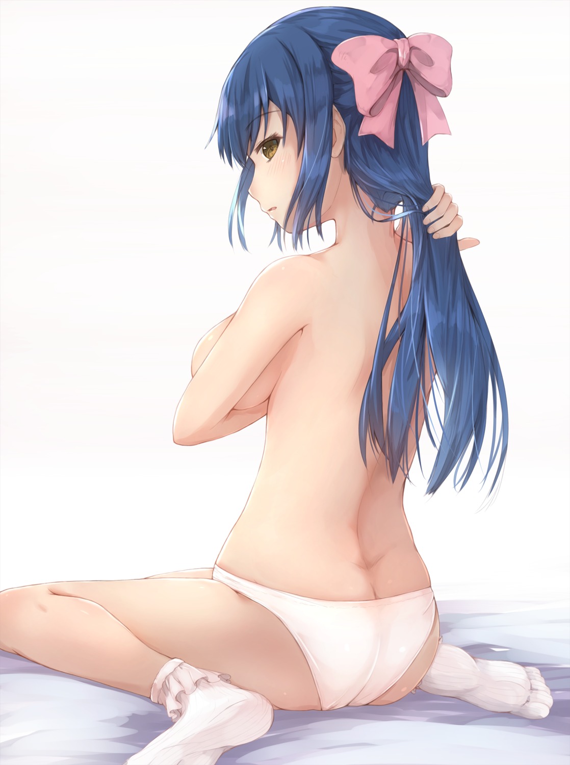 agent_aika aika_(series) ass breast_hold golden_delmo hikari_niji pantsu petoriyacowa_rie topless