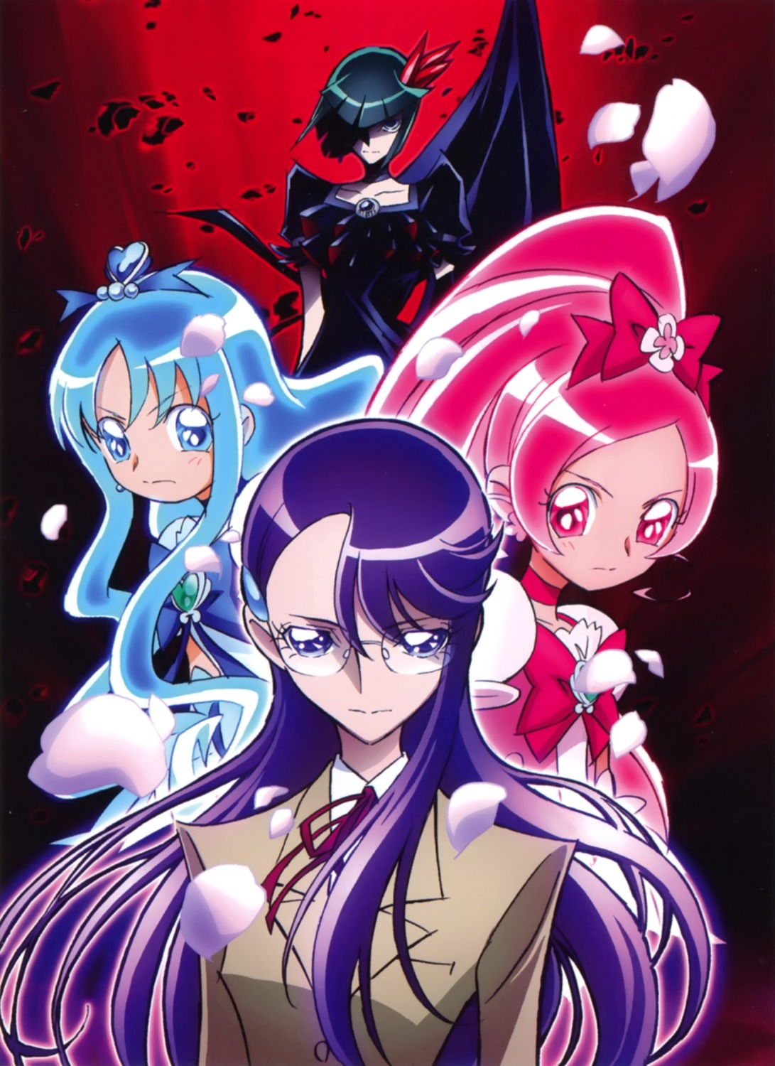 dark_precure hanasaki_tsubomi heartcatch_pretty_cure! kurumi_erika megane pretty_cure scanning_resolution seifuku tsukikage_yuri