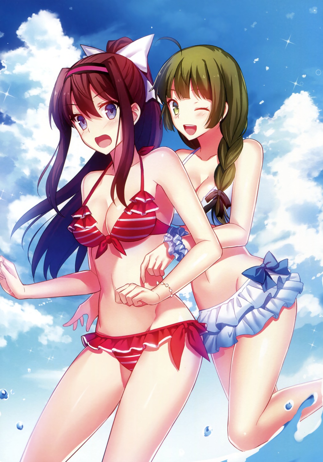 bikini cleavage fuyuki_(neigedhiver) magias_blade swimsuits