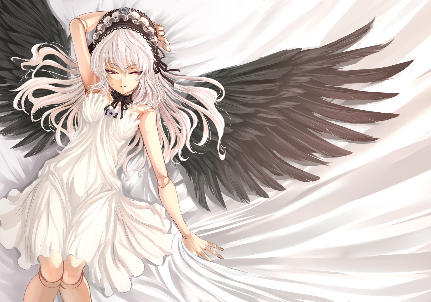 dress rozen_maiden shiokonbu suigintou wings