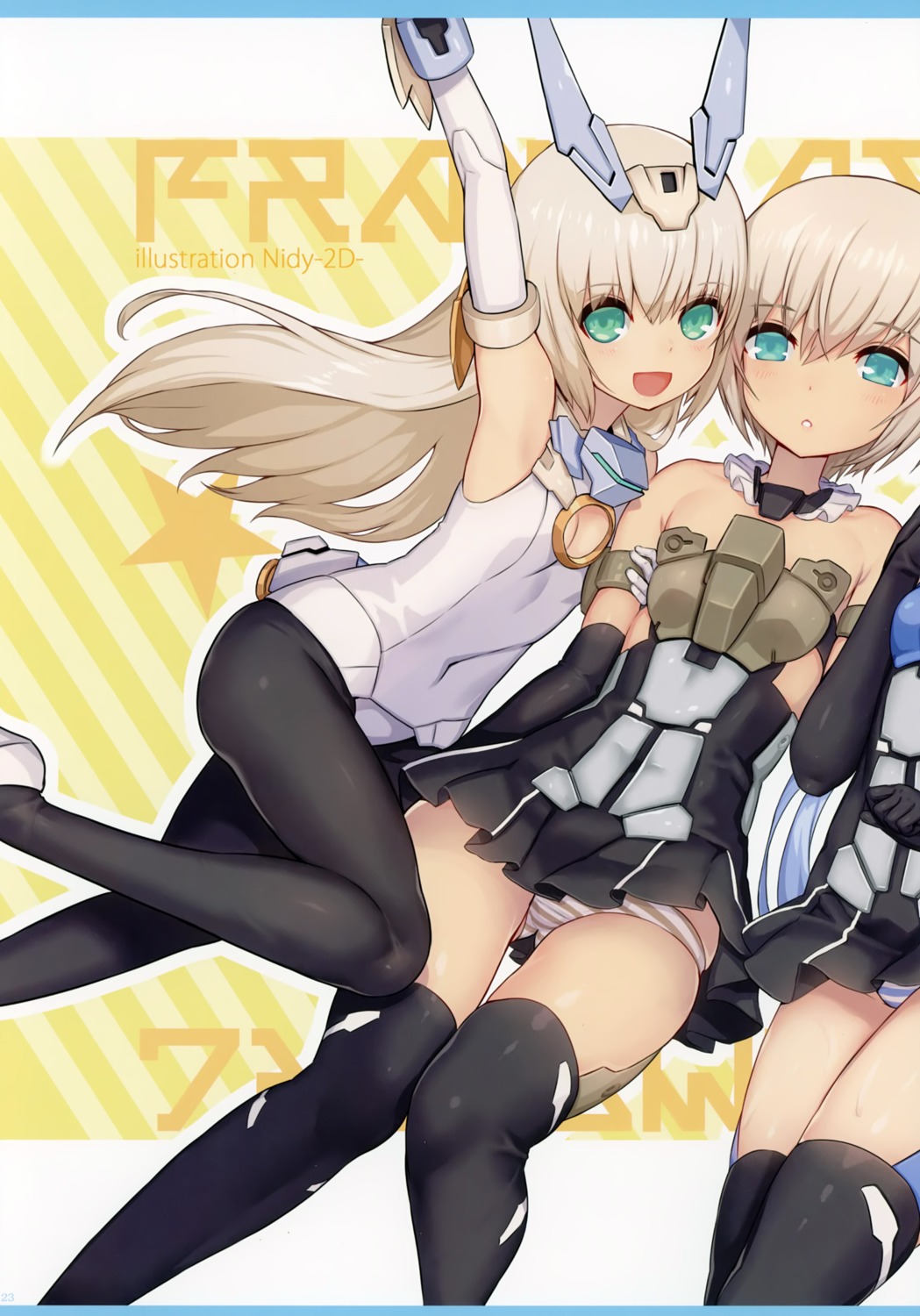 2d animal_ears baselard bunny_ears bunny_girl frame_arms_girl gourai pantsu pantyhose shimapan stitchme thighhighs