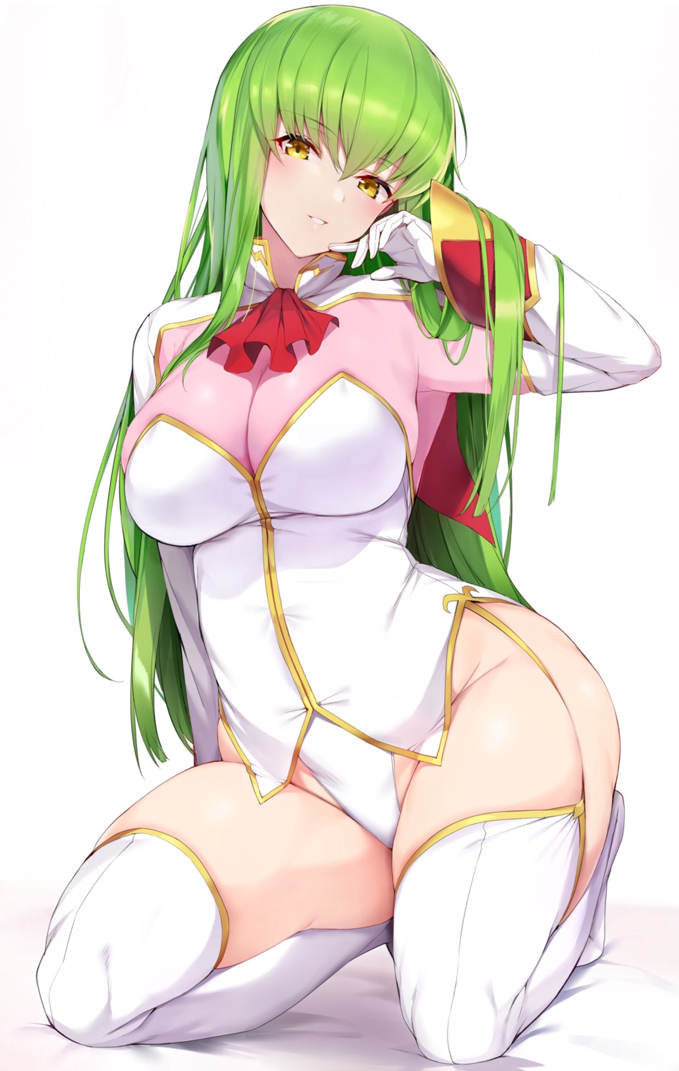 blue_gk c.c. cleavage code_geass leotard stockings thighhighs