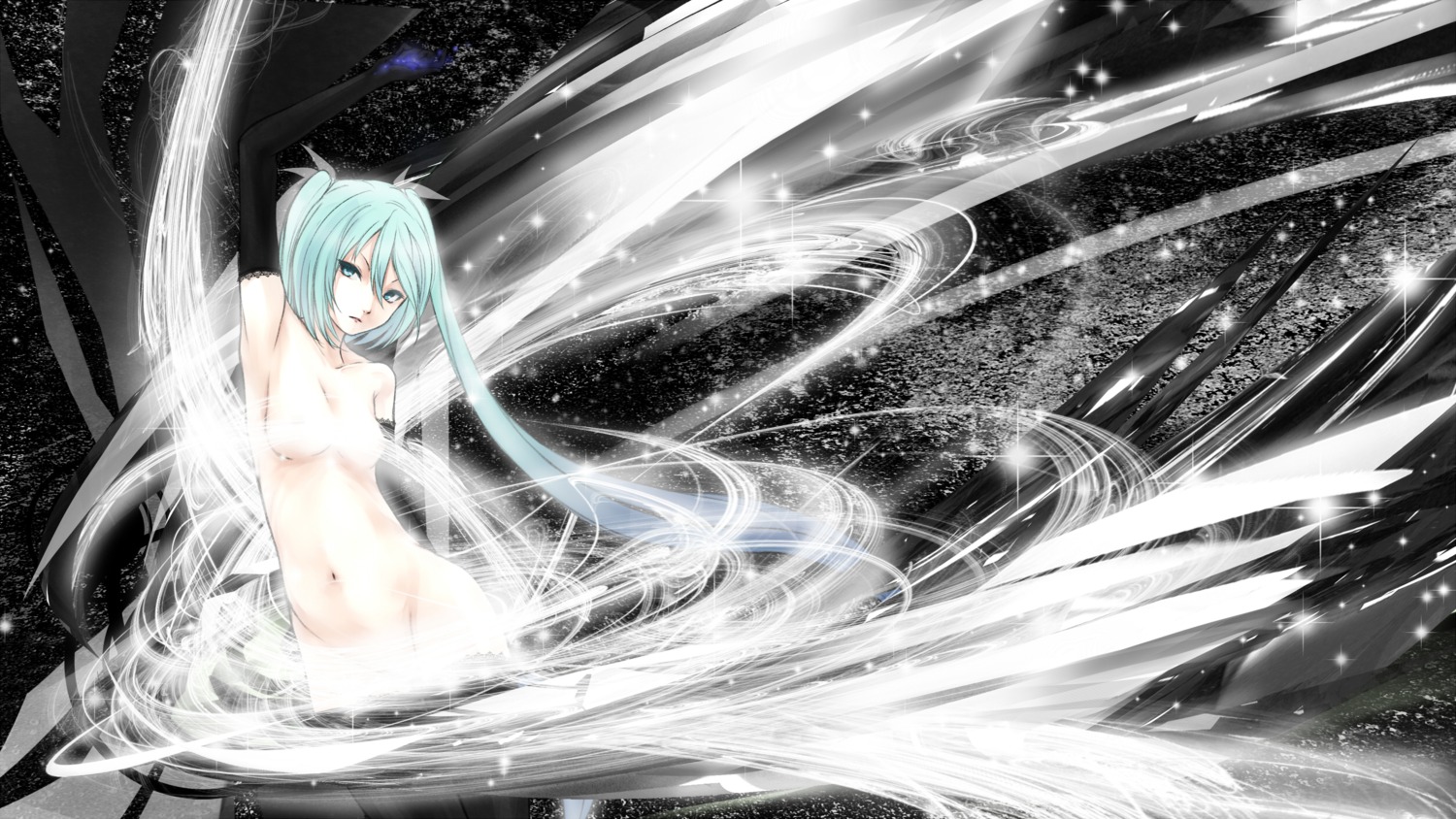 hatsune_miku naked t@kumi vocaloid