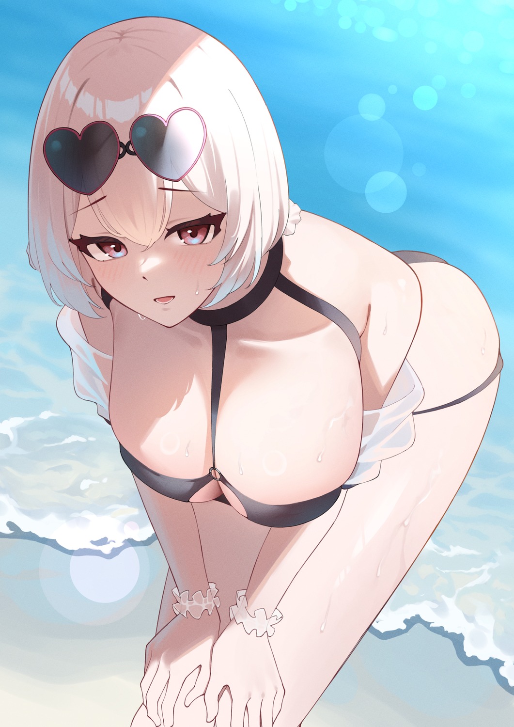 azur_lane bikini megane see_through sirius_(azur_lane) swimsuits waka_(user_unuj5373)