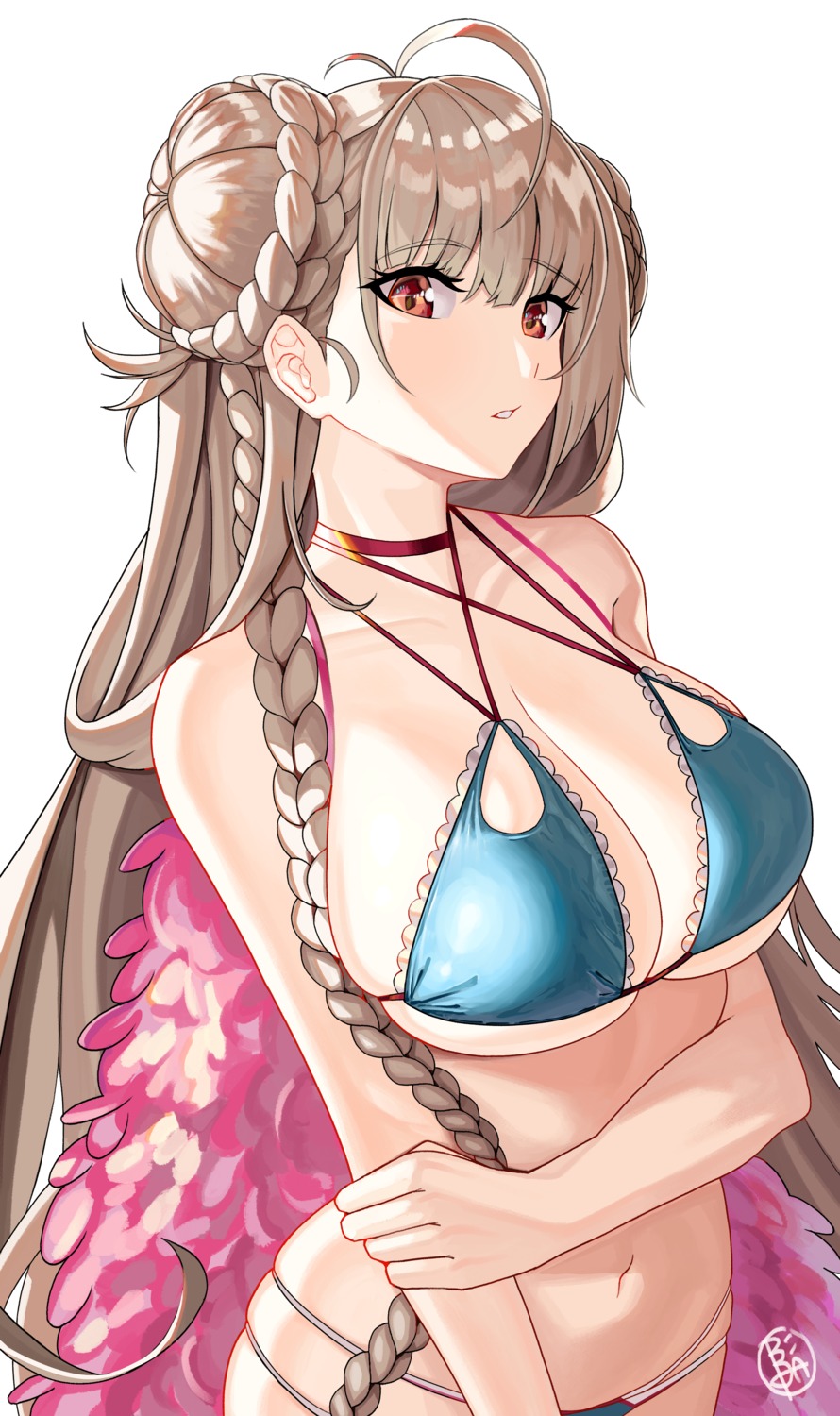 azur_lane be_garam bikini cleavage formidable_(azur_lane) swimsuits underboob