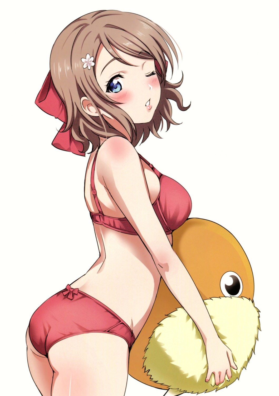 ass bra love_live!_sunshine!! pantsu sankuro watanabe_you