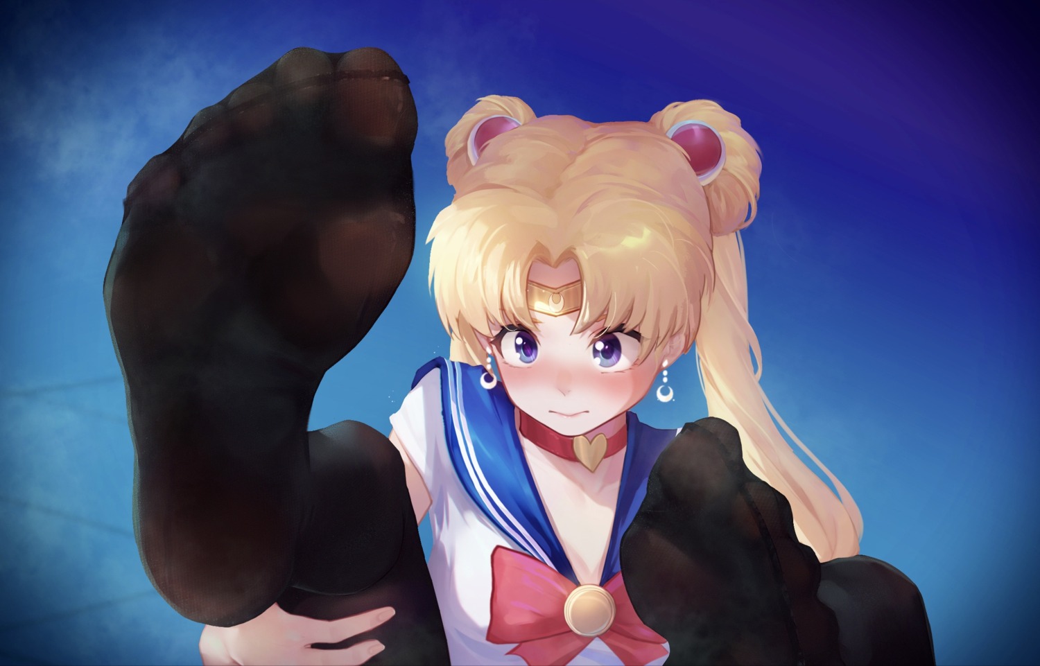 cleavage feet icecake sailor_moon seifuku tsukino_usagi