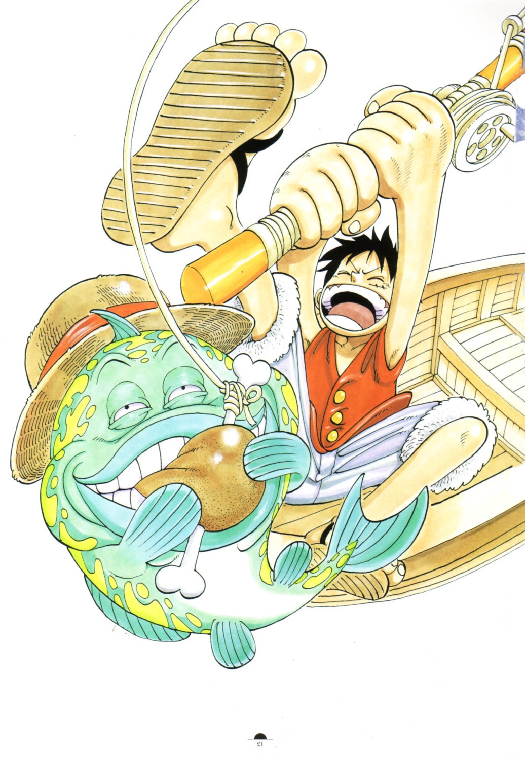 male monkey_d_luffy oda_eiichirou one_piece