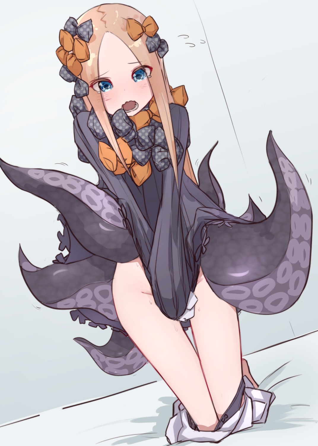 abigail_williams_(fate) dress fate/grand_order kopaka_(karda_nui) loli pantsu panty_pull skirt_lift tentacles