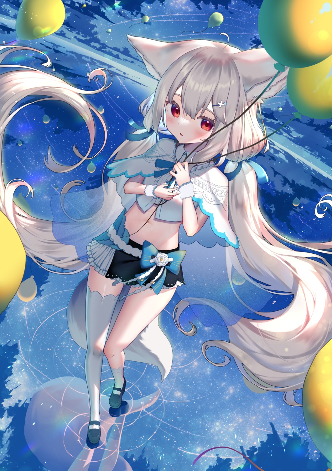 animal_ears kiramarukou kitsune tail thighhighs