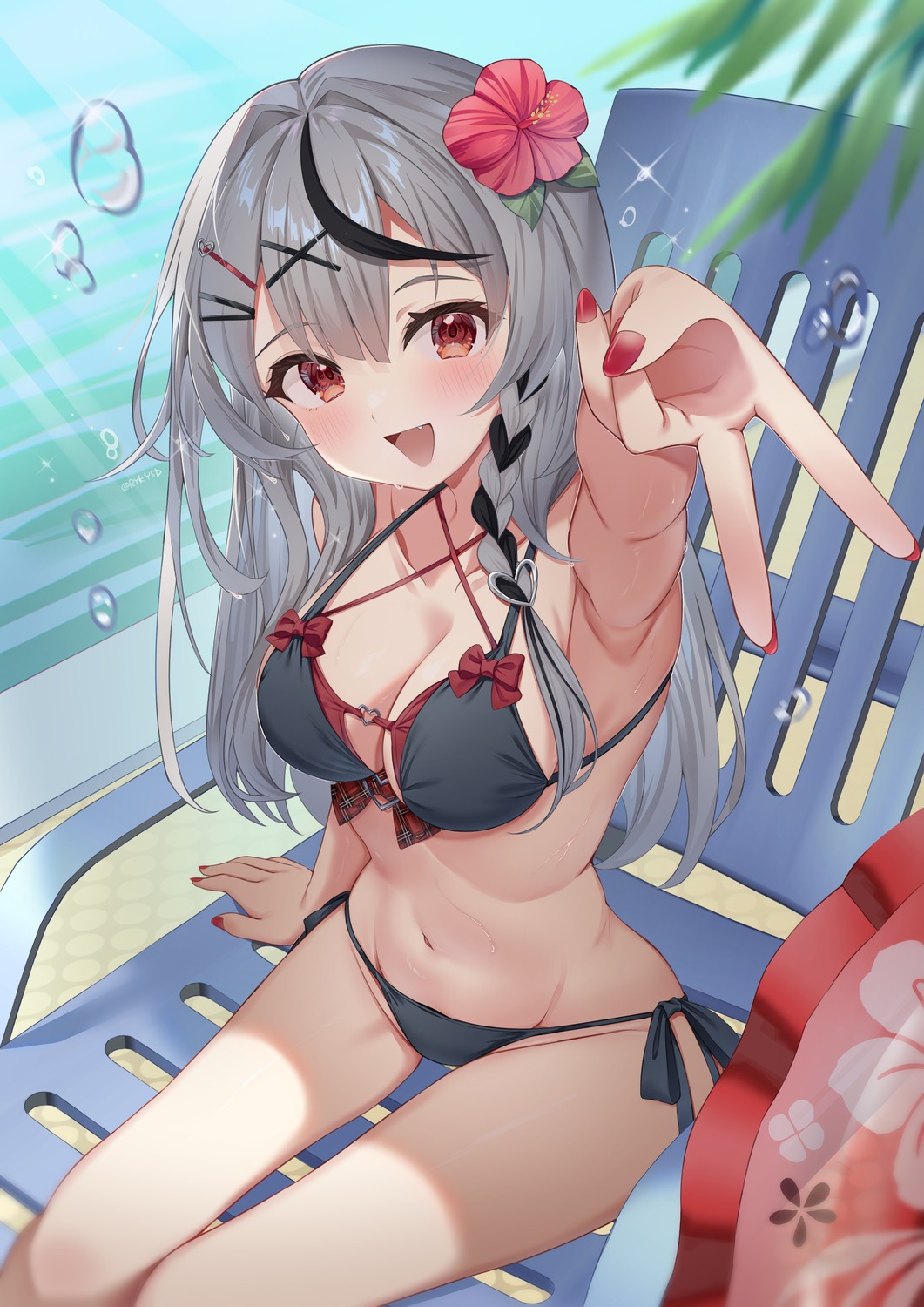 bikini hololive rykysd sakamata_chloe swimsuits