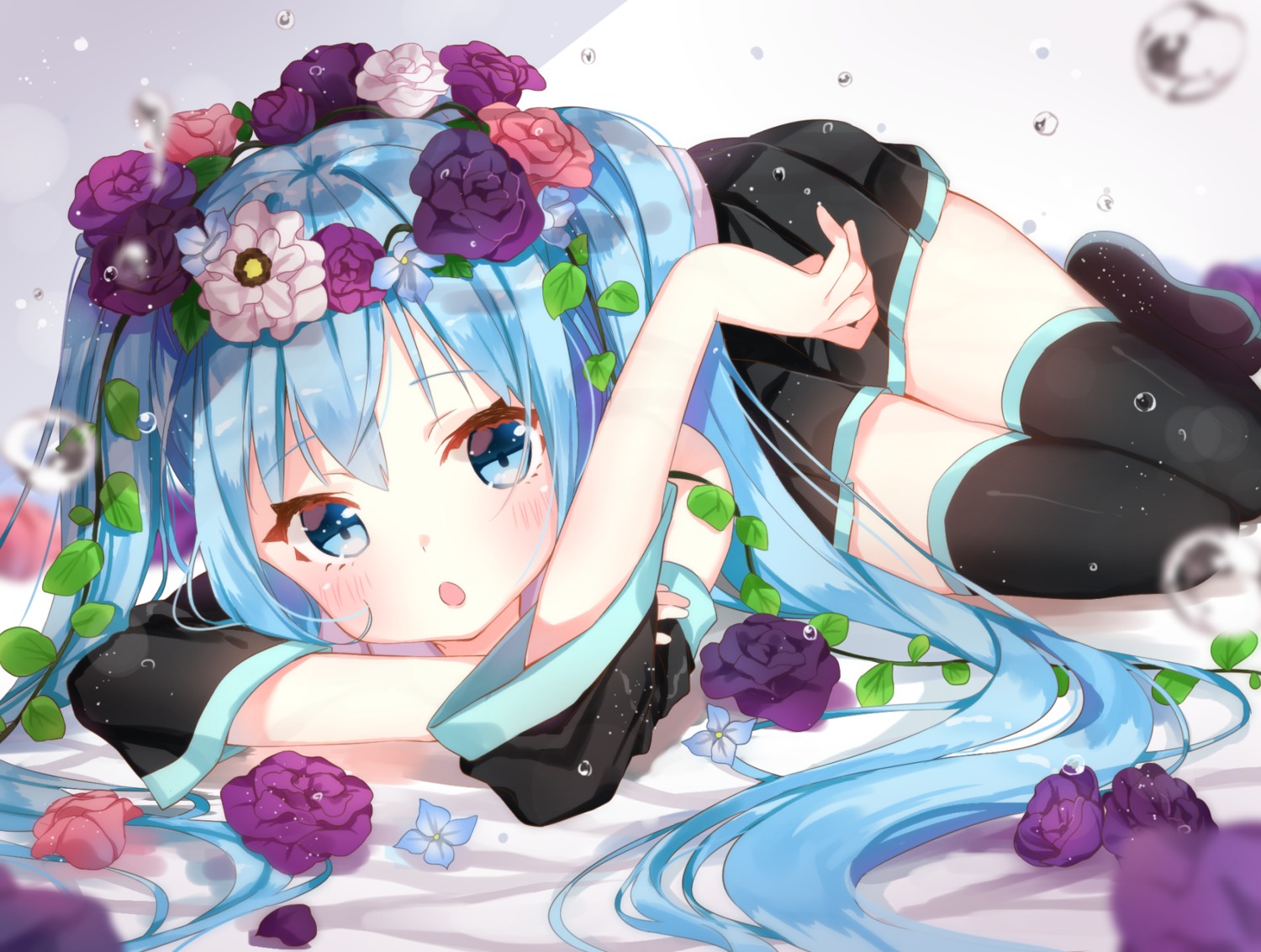 hatsune_miku jimmy thighhighs vocaloid