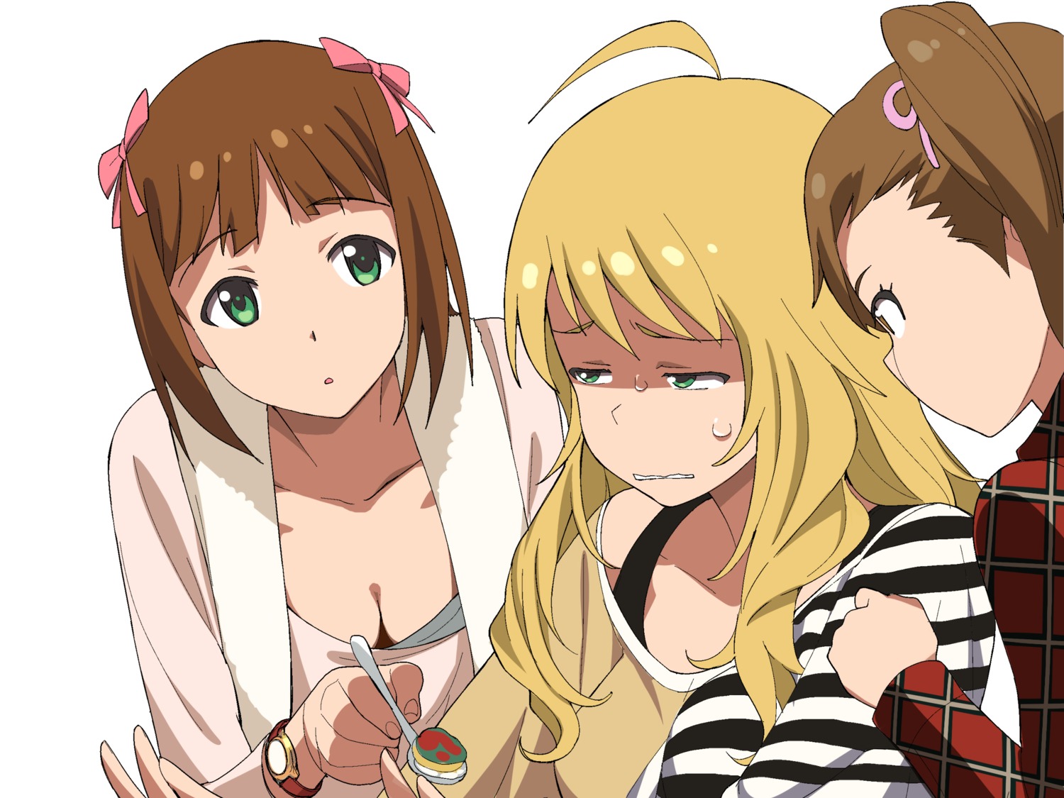 a1 amami_haruka cleavage futami_mami hoshii_miki initial-g the_idolm@ster