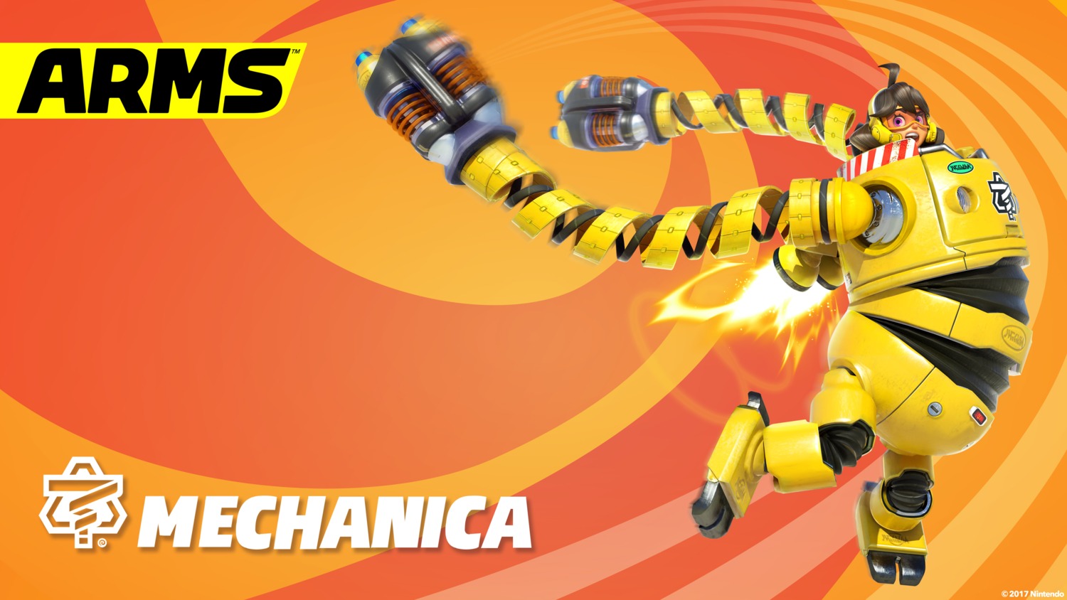 arms mecha mechanica nintendo wallpaper