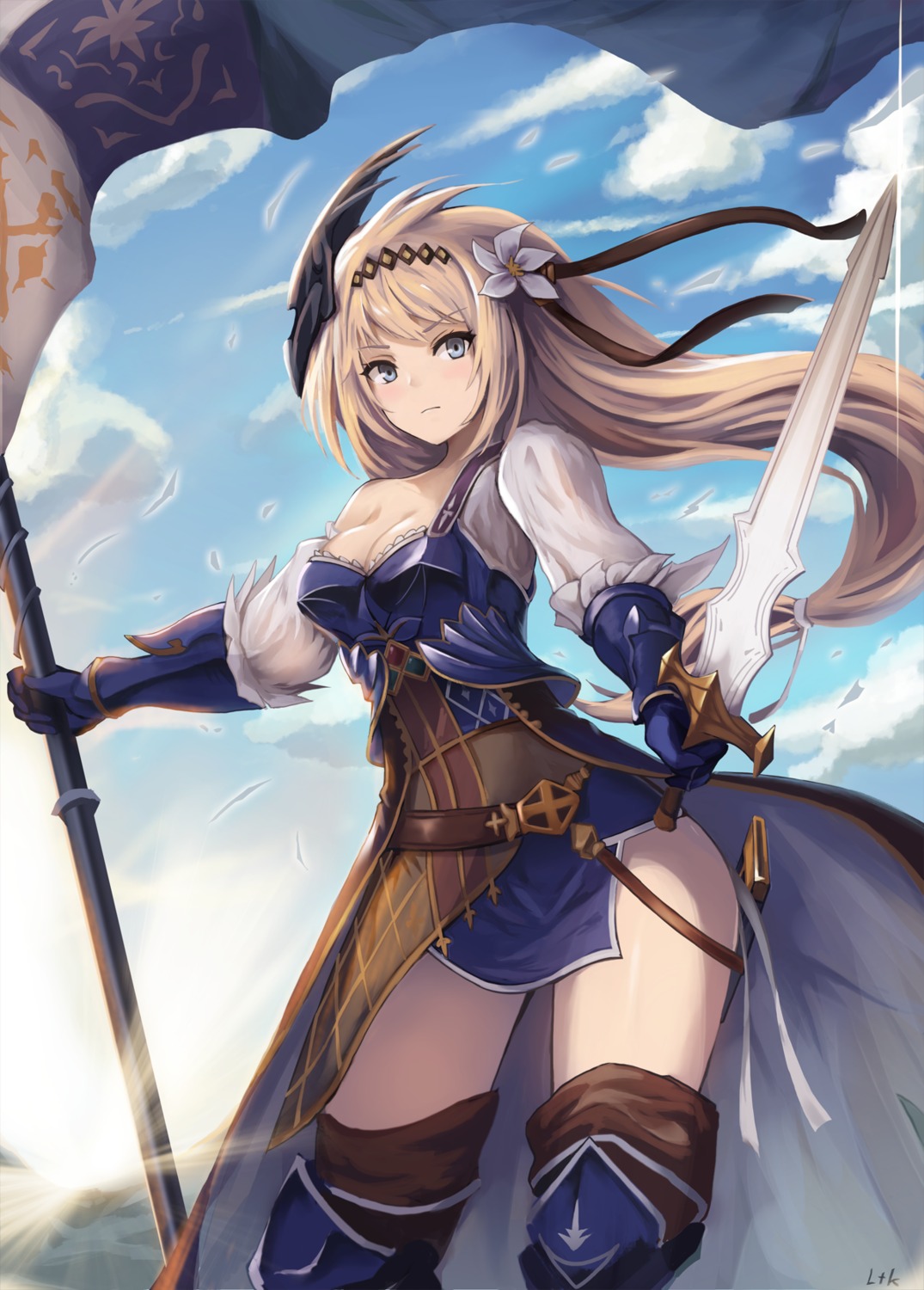 eruthika granblue fantasy jeanne d arc jeanne d arc granblue fantasy armor cleavage sword thighhighs 330842 yande re eruthika granblue fantasy jeanne d arc