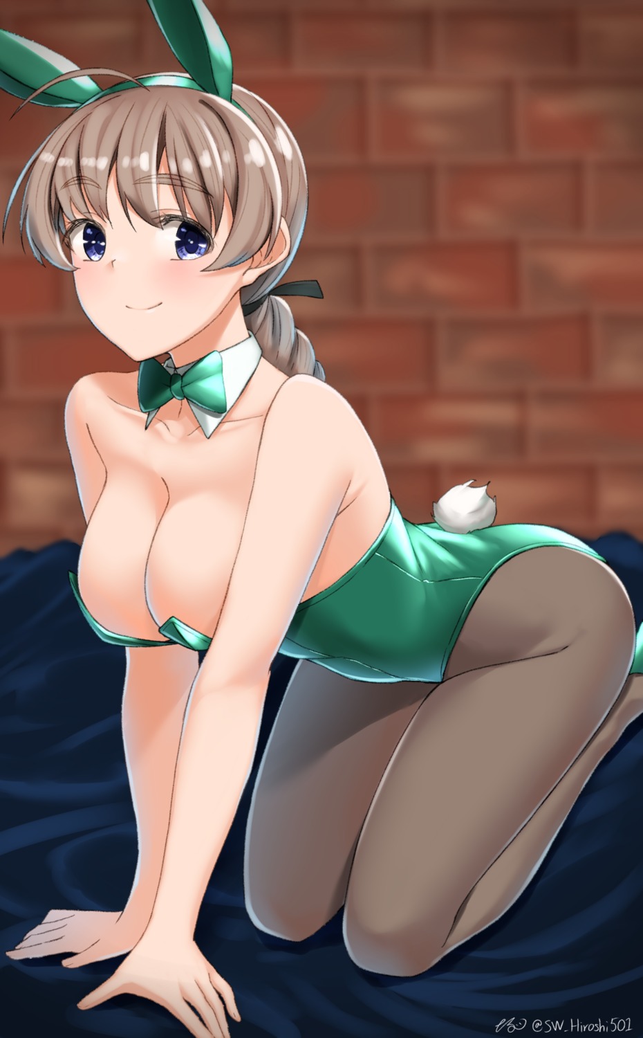 animal_ears bunny_ears bunny_girl lynette_bishop pantyhose strike_witches strike_witches:_operation_victory_arrow strike_witches_2 strike_witches_gekijouban sw_hiroshi501 tail