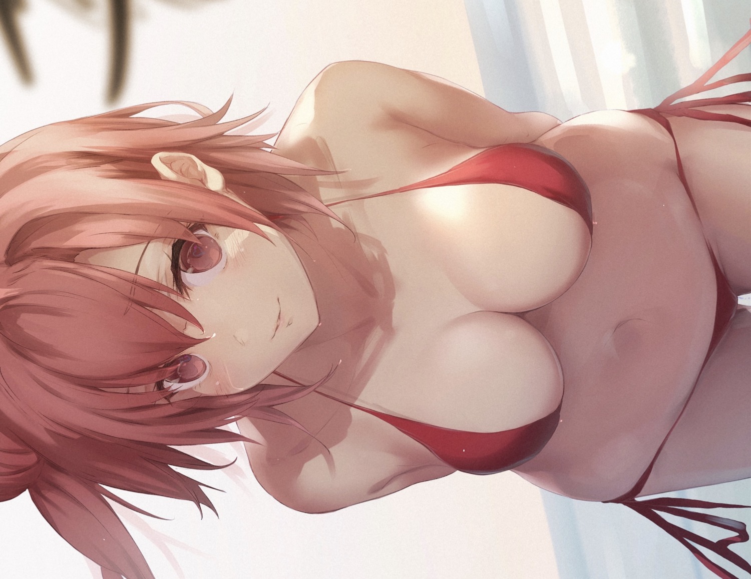 aotsuki_kaoru bikini cleavage swimsuits yahari_ore_no_seishun_lovecome_wa_machigatteiru. yuigahama_yui