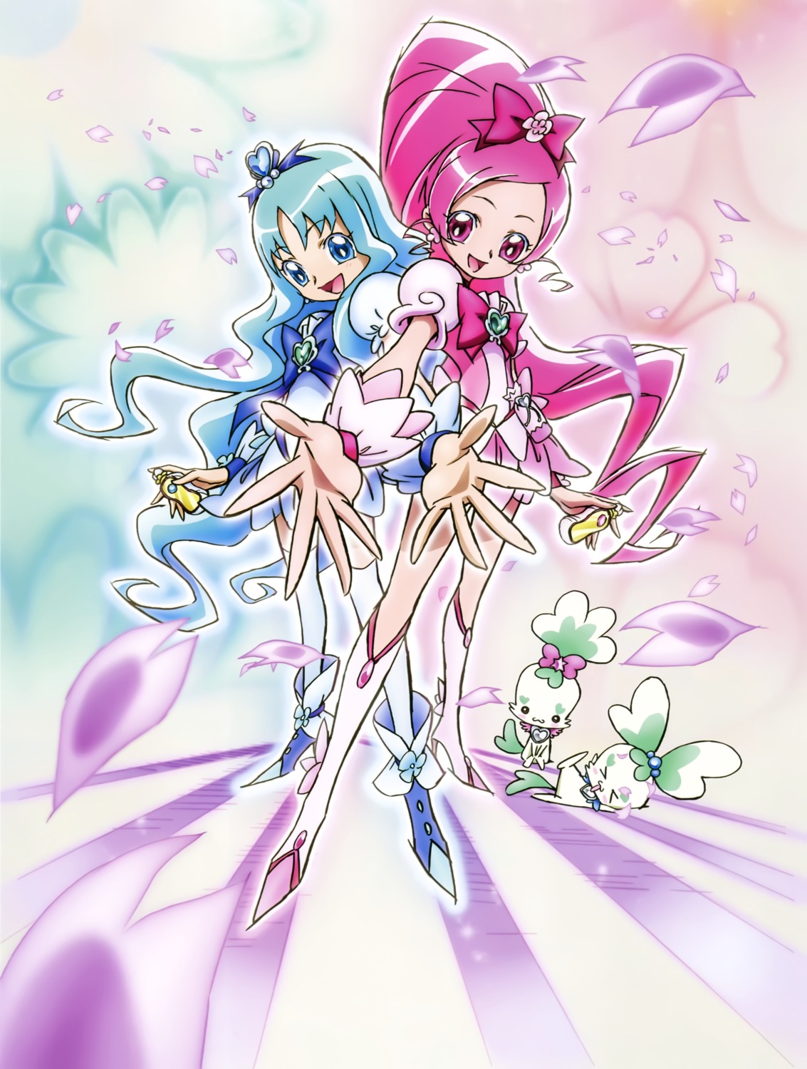 chypre coffret dress hanasaki_tsubomi heartcatch_precure! heels kurumi_erika precure thighhighs umakoshi_yoshihiko