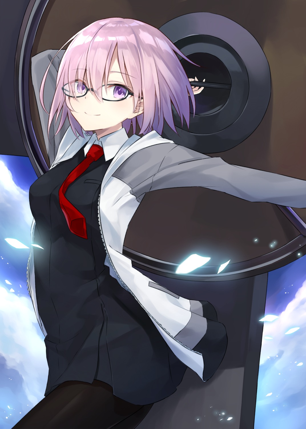 azuuru fate/grand_order mash_kyrielight megane pantyhose seifuku