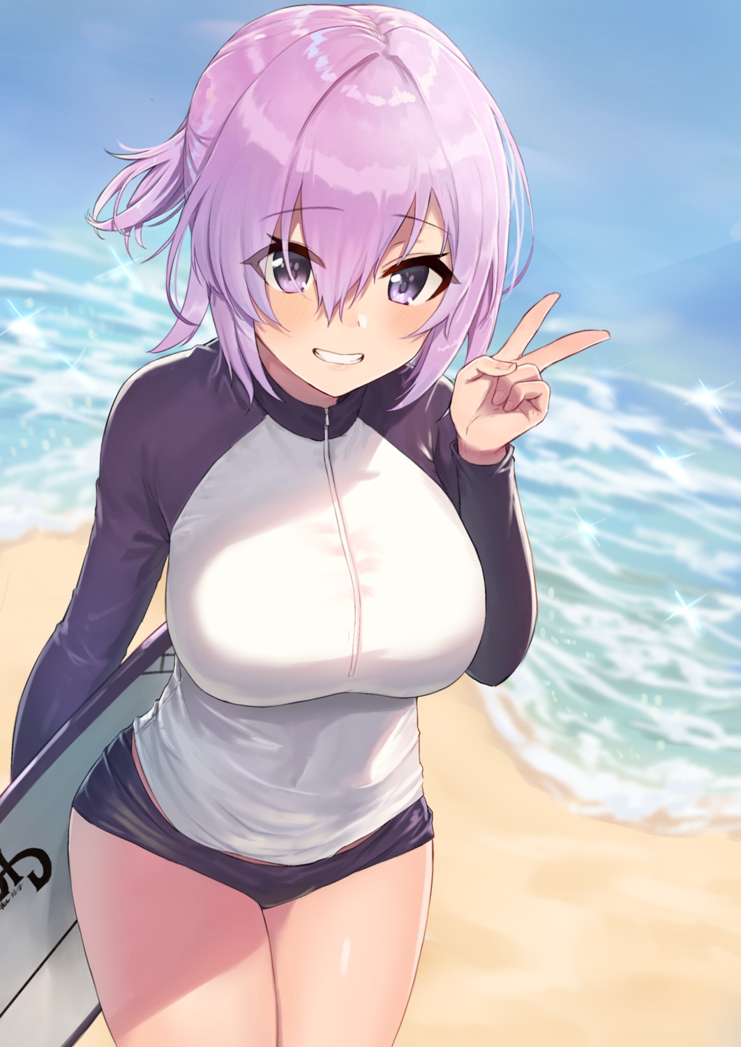 ayul_(ayulneri_92) fate/grand_order mash_kyrielight swimsuits