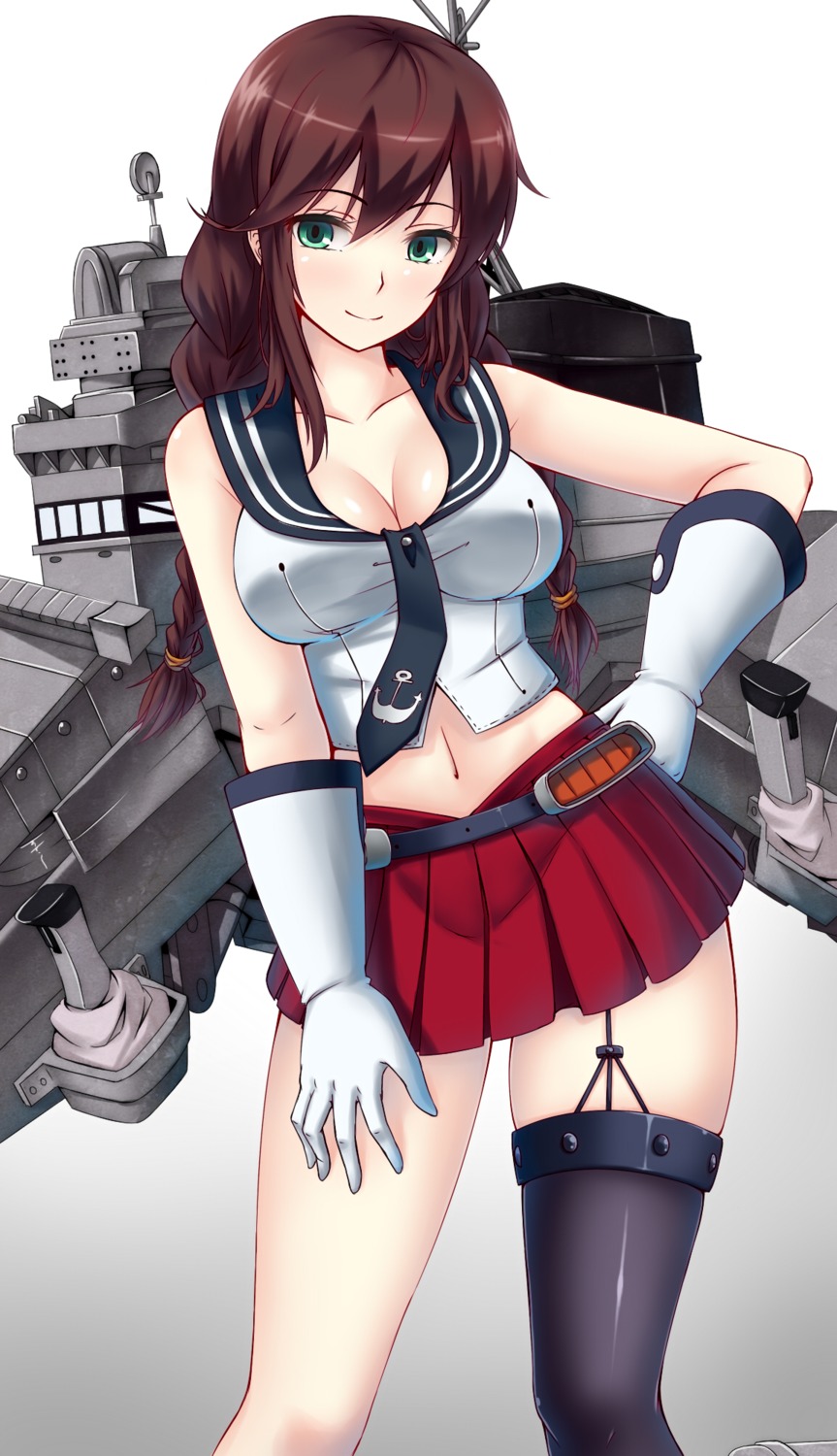 cleavage gayprince kantai_collection noshiro_(kancolle) seifuku