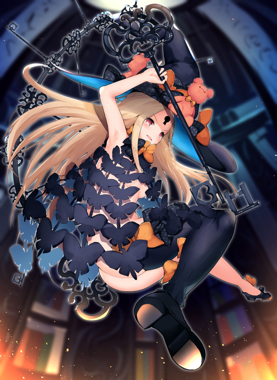 abigail_williams_(fate) ass cisyo fate/grand_order heels naked thighhighs weapon witch