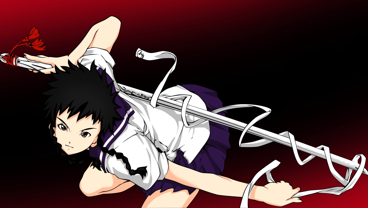 mai_hime minagi_mikoto seifuku sword vector_trace