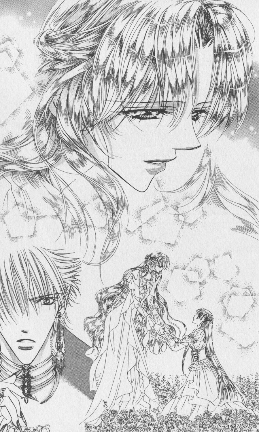 dress fuwa_shoutarou mogami_kyouko monochrome nakamura_yoshiki skip_beat