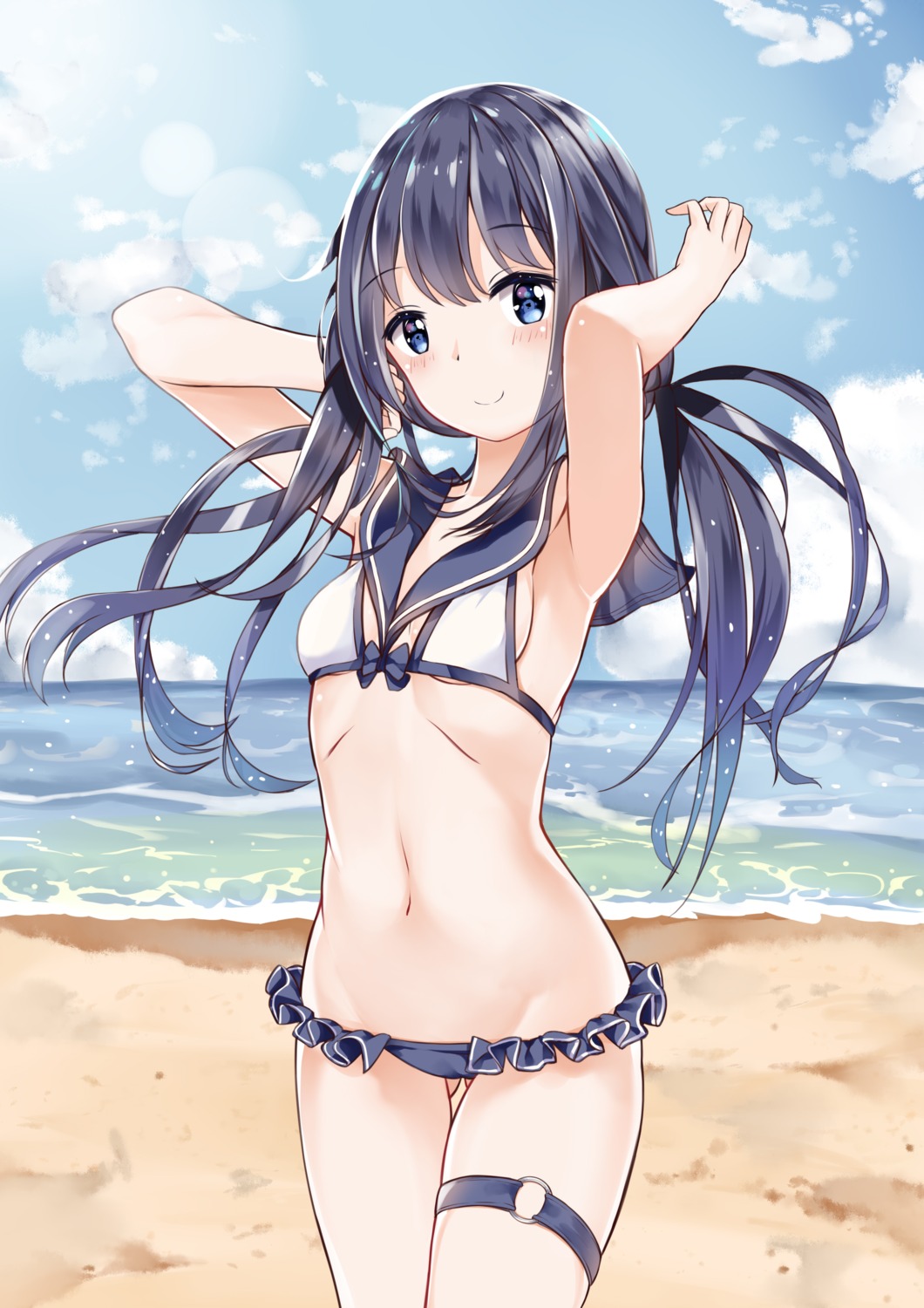 bikini fuyuki030 garter swimsuits underboob