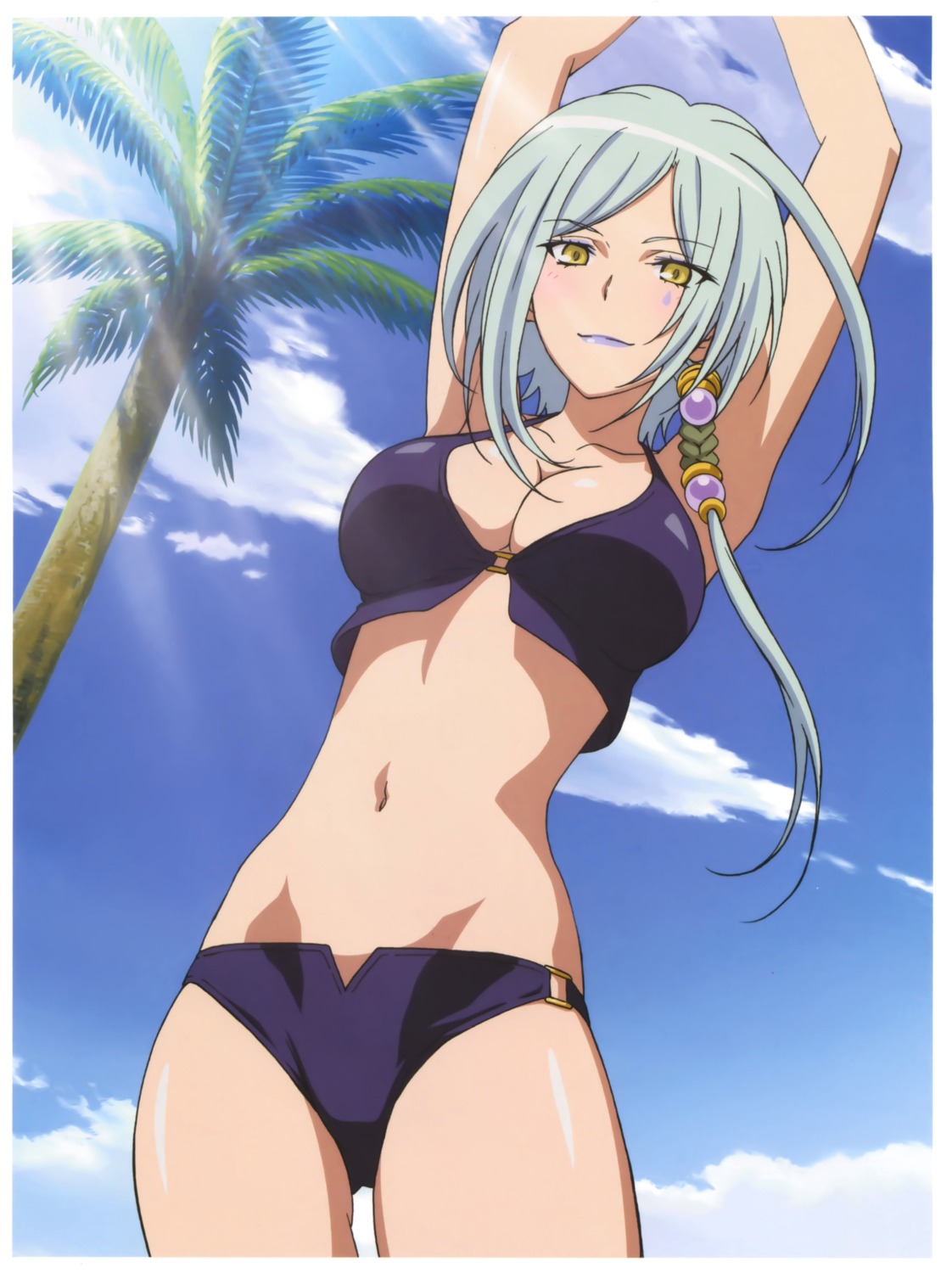 bikini cleavage kaku-san-sei_million_arthur kawada_tsuyoshi morgause(kaku-san-sei_million_arthur) swimsuits