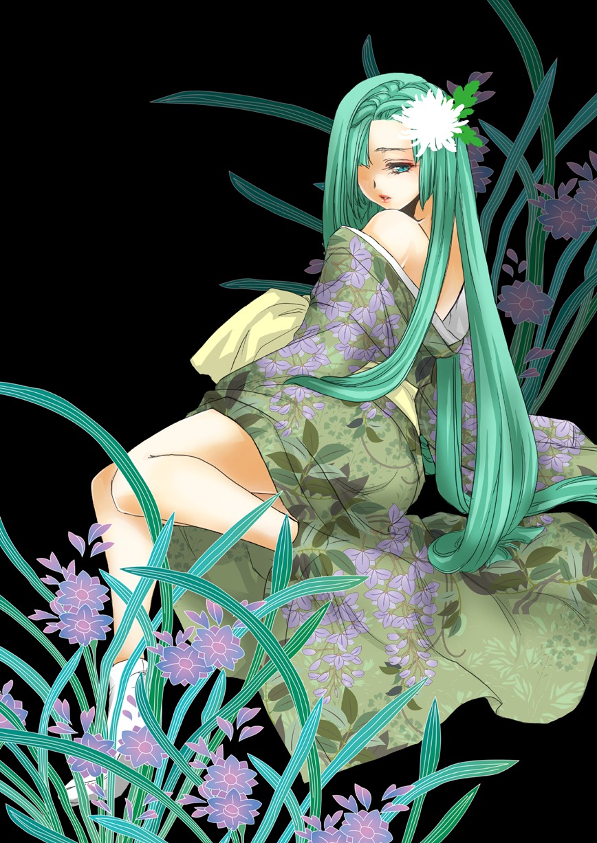 b.m. hatsune_miku kimono vocaloid